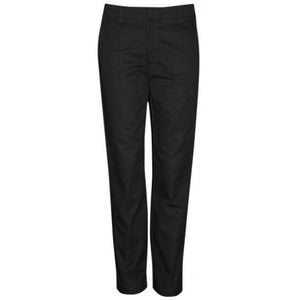 Girl's Flat Front Pants - Black – Norman's School Uniforms
