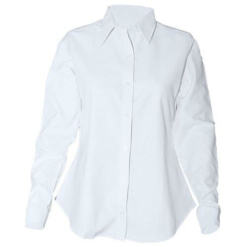 Girls Fitted Long Sleeve Oxford Shirt- St. Philomena (Grades 6-8)