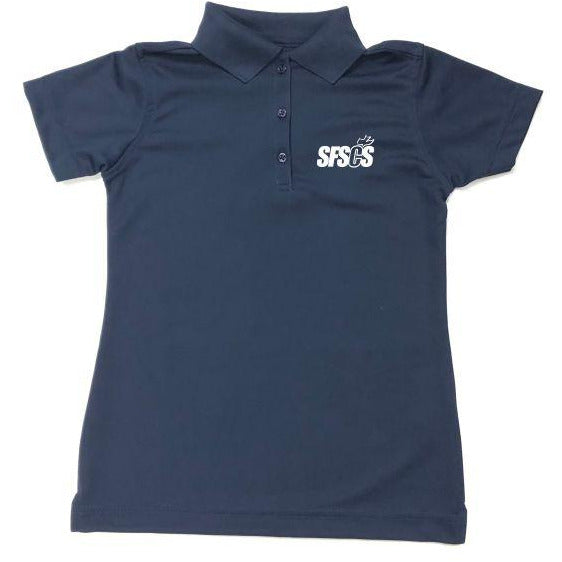 Girls Fitted Dri-fit Polo w/ Santa Fe Springs logo
