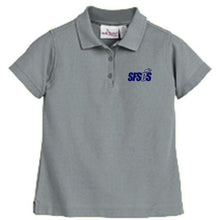 Load image into Gallery viewer, Girls Fitted Knit Polo w/ Santa Fe Springs logo
