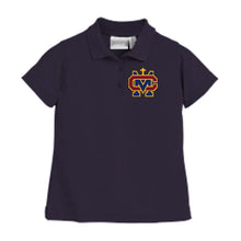 Load image into Gallery viewer, Women&#39;s Fitted Knit Polo w/ Cantwell Sacred Heart Embroidered Logo Grades 9-12
