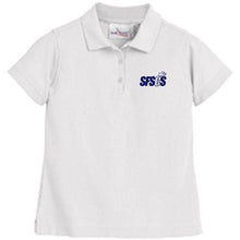 Load image into Gallery viewer, Girls Fitted Knit Polo w/ Santa Fe Springs logo
