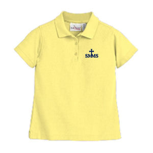 Girls Fitted Knit Polo w/ St. Margaret Mary logo