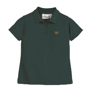 Girls Fitted Knit Polo w/ St. John Fisher logo