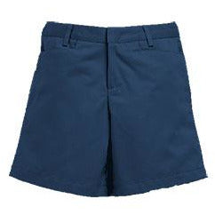 Girl's Flat Front Shorts - Navy (Grades 3-9)