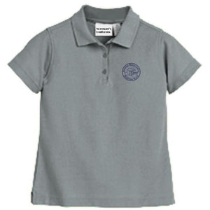 Girls Fitted Knit Polo w/American Martyrs logo