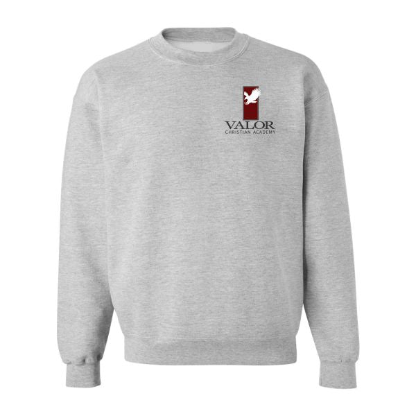 Crewneck Sweatshirt w/ Valor Heatseal Logo Grades K-8