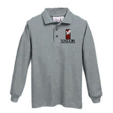 Load image into Gallery viewer, Long Sleeve Knit Polo w/Valor logo
