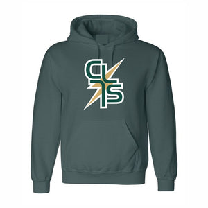 Christ Lutheran Bolt Tackle Twill Embroidered Hooded Sweatshirt Grades K-8