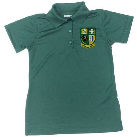 Girls Fitted Dri Fit Polo w/Hilary logo