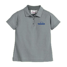 Load image into Gallery viewer, Girls Fitted Knit Polo w/ Pacific Harbor logo
