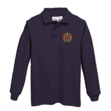 Load image into Gallery viewer, Basic Long Sleeve Knit Polo w/ Cantwell Sacred Heart Embroidered Logo Grades 9-12
