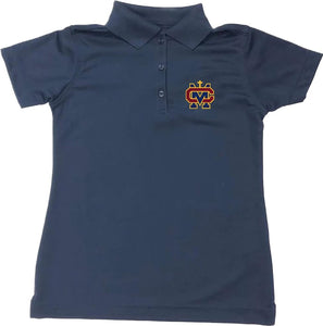 Women's Fitted Dri-Fit Polo w/Cantwell Sacred Heart logo
