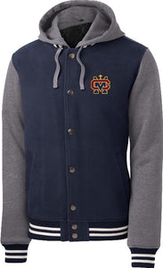 Hooded Varsity Jacket w/ Cantwell Sacred Heart Embroidered Logo Grades 9-12