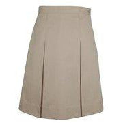 2 Pleat Skirt - Khaki