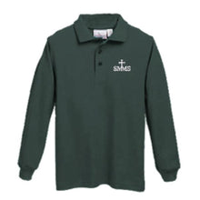 Load image into Gallery viewer, Long Sleeve Knit Polo w/ St. Margaret Mary logo
