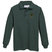 Load image into Gallery viewer, Long Sleeve Knit Polo w/ St. Theresa logo
