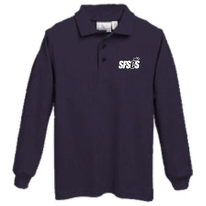 Long Sleeve Knit Polo w/ Santa Fe Springs logo