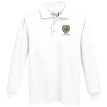 Load image into Gallery viewer, Long Sleeve Knit Polo w/ St. Theresa logo

