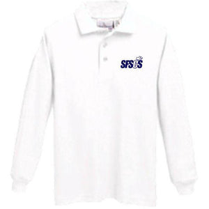 Long Sleeve Knit Polo w/ Santa Fe Springs logo
