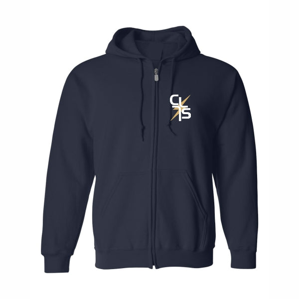Zip Hood Sweatshirt w/Christ Lutheran logo