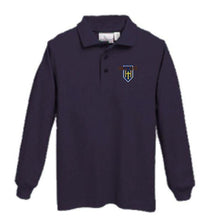 Load image into Gallery viewer, Long Sleeve Knit Polo w/Hillcrest logo
