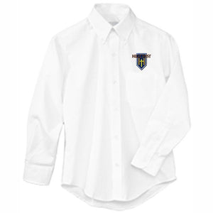 Long Sleeve Oxford Shirt w/Hillcrest logo