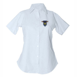 Women's Fitted Oxford Shirt w/Hillcrest logo (Grades 4-12)