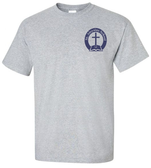 Cotton PE Shirt w/ St. Aloysius Heatseal Logo Grades K-8