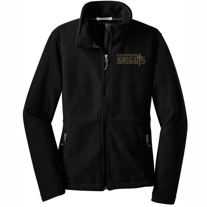 Womens Fitted Full Zip Polar Fleece w/Bishop logo