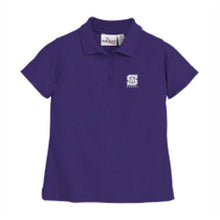 Load image into Gallery viewer, Girls Fitted Knit Polo w/ St. Anthony High Heatseal Logo Grades 9-12
