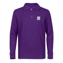 Load image into Gallery viewer, Long Sleeve Knit Polo w/ St. Anthony High logo
