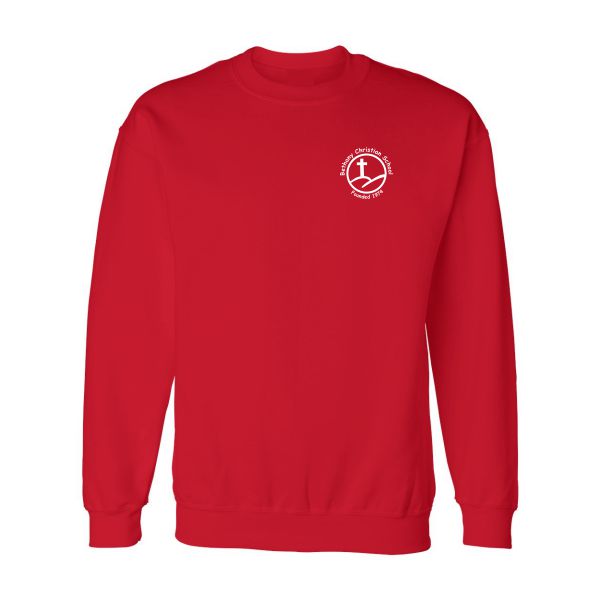 Crewneck Sweatshirt w/ Bethany HeatSeal Logo Grades K-6