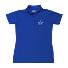 Load image into Gallery viewer, Girls Fitted Dri Fit Polo w/Mary Star Elementary logo
