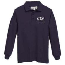 Load image into Gallery viewer, Long sleeve Knit Polo w/St. Thomas embroidered logo
