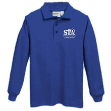 Load image into Gallery viewer, Long sleeve Knit Polo w/St. Thomas embroidered logo
