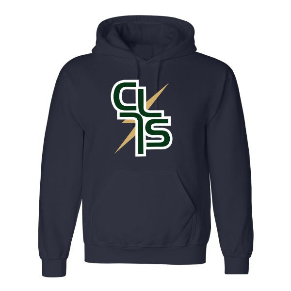 Christ Lutheran Bolt Tackle Twill Embroidered Hooded Sweatshirt Grades K-8