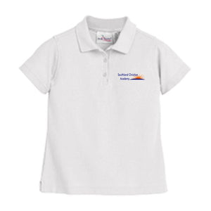 Girls Fitted Knit Polo w/Southland logo (Heatseal)