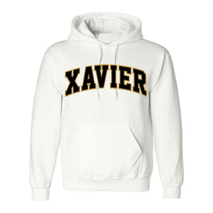 Hooded Sweatshirt w/ Xavier Tackle Twill Embroidered Logo Grades 9-12