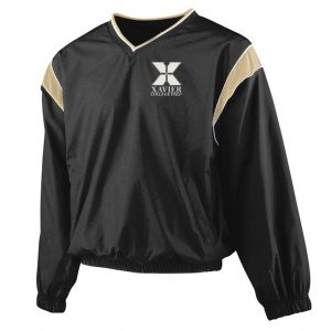 V-Neck Nylon Windshirt w/Xavier Embroidered Logo Grades 9-12