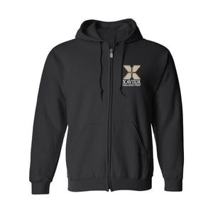 Xavier Zip Hooded Sweatshirt w/ small logo